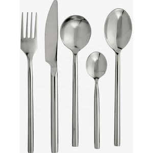 Cubiertos de plata de acero inoxidable con diseño único, aspecto moderno, cubiertos reales de lujo de alta calidad para restaurante, boda, hogar - Product Image 5