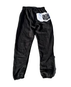 100% haute qualité coton marque surdimensionné pantalons de survêtement à capuche survêtement décontracté vêtements de rue hiver imprimé grande taille motif solide - Product Image 5