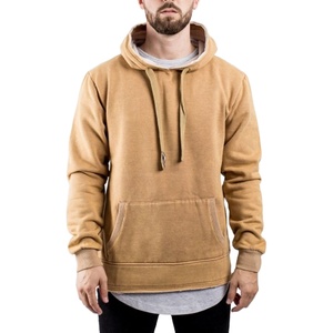 Sweats à capuche pour hommes avec logo personnalisé 100% Zip-up Vintage Wash High Quality Stone Wash with Enzyme Long Length full trending basics hoodies - Product Image 4