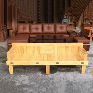 Oak Wood Foldable Convertible <b>Sofa</b> <b>Bed</b> for Living Room & Home Furniture - Product Image 1