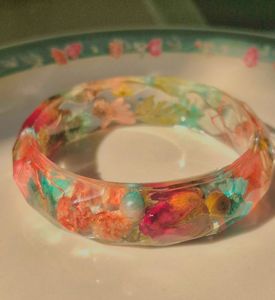 VINTAGE CHUNKY FASTION Designer Bijoux Résine Géométrique Bracelet Cadeau Marbre Ambre Irrégulier Acrylique Bracelet pour Femmes - Product Image 3