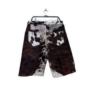 Latest Fashion High Quality Custom Made Cowhide <b>Short</b> Best Design Solid Color Comfortable Waterproof Stylish <b>Leather</b> <b>Shorts</b> - Product Image 3