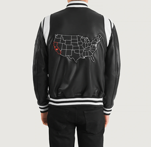 แจ็คเก็ตบอมเบอร์ผ้าฝ้ายเคลือบอย่างดีสำหรับทุกเพศ สวมใส่สบาย ดีไซน์ทันสมัย พร้อมโลโก้ด้านหน้า - Product Image 4