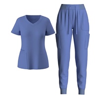 Ensembles de blouses d'hôpital unisexes en coton, blouses de salon de beauté écologiques, hauts à manches courtes, uniformes médicaux pour infirmières