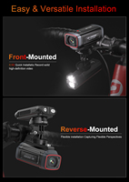 AKEEYO IP66 1800mAh Wasserdichte HD 1080p WLAN GPS Dashcam Fahrradkamera Rekorder für Mountainbikes