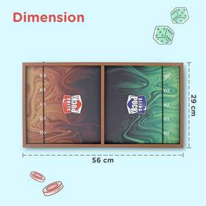 Jeu de société de lancer de disques en bois de qualité supérieure pour enfants, adultes et famille, action rapide, stratégie intérieure, jeu amusant - Product Image 2