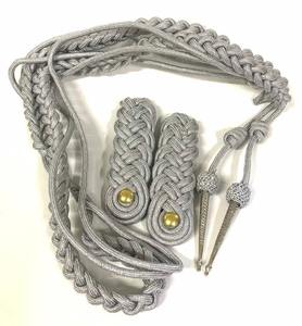 Cordon d'épaule en mylar argenté de haute qualité superbe accessoire de gilet tactique - Product Image 1