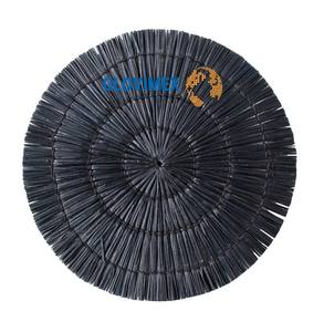 Top nouveau Design Vintage bohème jonc de mer assiette ronde décor de cuisine fabriqué à la main écologique fête de mariage luxe - Product Image 2