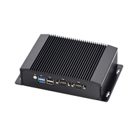 Mini PC industriel N100 Windows 11 Pro Intel Alder Lake N100 (3.4GHz) préinstallé 2 ports USB/2 RJ45/2 COM Ordinateurs de bureau sans ventilateur