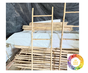 Escalera de bambú elegante, bambú natural 100%, soporte de toalla independiente, escalera de bambú moderna, escalera de paso duradera de Vietnam - Product Image 6