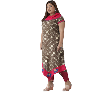 Yash Gallery femmes élégant coton asymétrique Kurta conçu sur mesure pour les mariages décontractés fêtes bureau porter XS-6XL tailles ODM - Product Image 6