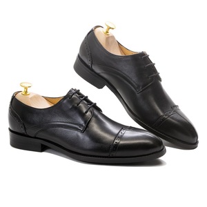 Chaussures habillées pour hommes avec un savoir-faire haut de gamme et soutien de la voûte plantaire, chaussures de ville en cuir pour hommes - Product Image 1