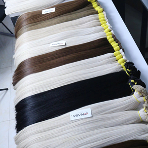 Haute qualité 26 pouces couleur claire soyeuse vague droite vietnamienne extensions de cheveux humains bruts expédition rapide grand gros en vrac - Product Image 1