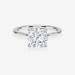 <b>Cushion</b> Cut Lab Grown Diamond Classic Solitaire Engagement <b>Ring</b> with 14k Gold for <b>Wedding</b> or Special Occasions - Product Image 5