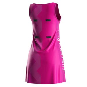 Uniforme de Netball para Mujer con Estampado por Sublimación, Diseño de Vestido de Netball Personalizado con Nombre de Jugador y Nombre de Equipo, Ligero - Product Image 6