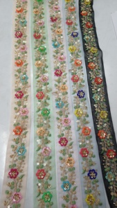 Lujoso ribete de encaje de diseñador ecológico para ropa de Boda nupcial de gama alta Patrones intrincados Detalles elegantes para novias - Product Image 3