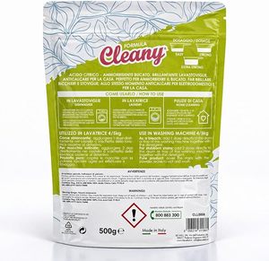 Poudre d'acide citrique écologique Cleany 1 kg – Adoucissant naturel puissant pour vêtements - Product Image 2