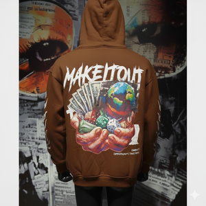 OEM Hoodie Men Custom Embroidery Oversized Hoodie <b>Streetwear</b> Allover Printed Unisex Graphic Hoodies - Product Image 4