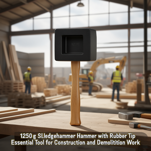 1250g Sledgehammer <b>Hammer</b> with Rubber Tip Essential Tool for Construction and Demolition Work - Product Image 3