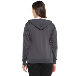 Prix de gros Sweats à capuche décontractés de haute qualité pour femmes couleur noire vierge personnalisée pour femmes pulls en coton coréen - Product Image 3