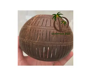 Bolas de lámpara de cáscara de coco, lámpara colgante hecha a mano con el mejor precio, venta al por mayor