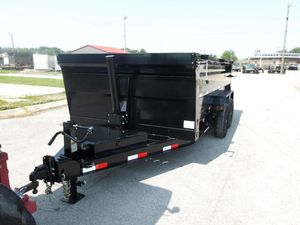 New2026 High Standard US Dump <b>Trailer</b> 16K 7 X 16 GN 3 Stage Telescoping 200kg Payload 48 Side Heavy Duty Farm Gearbox Motor - Product Image 3