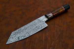 มีดทำครัวซันโตกุเหล็กดามัสกัสสืออาชีพมีดเชฟด้ามไม้ดีไซน์ทันสมัย - Product Image 5