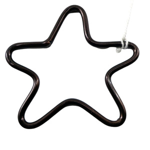 Home Decorative Metal Hanging <b>Star</b> Brown TPR PC Christmas <b>Star</b> <b>for</b> Living Room Decoration Handmade Bulk - Product Image 1