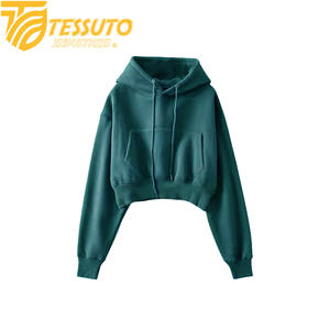 Sudadera con Capucha Larga de Invierno para Mujer, Color Personalizado, Anti-Pilling, Ecológica, Transpirable, de Alta Calidad, de TESSUTO INDUSTRIES - Product Image 2