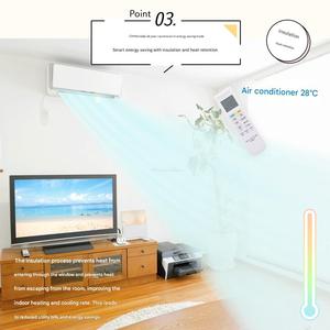 SUNROSE 2025 cortinas portátiles personalizadas blancas lisas de alto rendimiento de lujo bloqueo de luz aislamiento térmico 100% cortina - Product Image 5