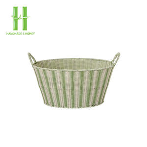 BEST-SELLER Panier de rangement en rotin coloré pour jouets, vêtements, organisation de la maison, rangement tissé pour objets, OEM du Vietnam - Product Image 3