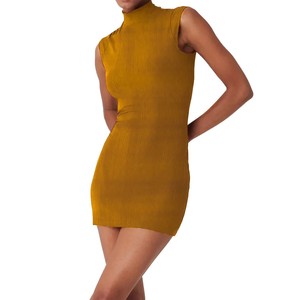 Robe débardeur côtelée athlétique avec tissu extensible respirant pour l'exercice - Product Image 1