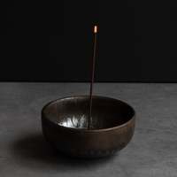 Coffret Cadeau d'Encens à Faible Émission de Fumée Asayu Japon, Bâtons d'Encens en Bois d'Agar + Porte-Encens Zen, Esthétique Wabi Sabi, Artisanat Traditionnel Mino