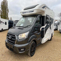 Nouvelle caravane de luxe tout-terrain 4x4 pour l'extérieur, avec toilettes, construction en acier/aluminium, blanche, capacité 4-6 personnes, véhicule de loisirs