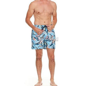 กางเกงขาสั้นเดินชายหาดของผู้ชายสไตล์ไฮสตรีทแบบกำหนดเองได้ลายพื้นระบายอากาศได้ดีดีไซน์ใหม่ล่าสุดย้อมสีเรียบ - Product Image 5