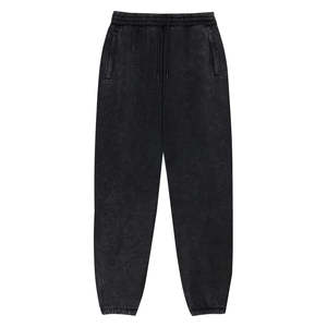 <b>Men's</b> High Waist <b>Slim</b> <b>Fitted</b> Cotton Fleece <b>Joggers</b> Heavy Weight Distressed Acid Wash Streetwear Custom Logo Top Seller Casual - Product Image 6