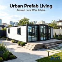 Maison conteneur extensible moderne de 40 pieds, villa modulaire préfabriquée avec salle de bain pour le glamping