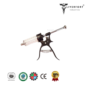 Injecteur vétérinaire semi-automatique Vaccinateur à injection continue pour bétail Pistolet à aiguilles Dose réglable Cheval Mouton Bovins Cochon - Product Image 5