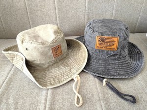 Custom Embroidered Leather Patch Logo Text Bucket <b>Hat</b> in Vietnam Factory <b>for</b> Both <b>Women</b> and Man's Travel Hiking Cap - Product Image 4