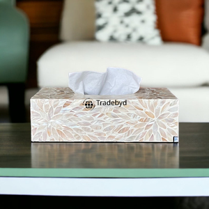 Moderno Dispensador de Toallas de Papel con Diseño Floral Incrustado, Soporte de Mesa Premium con Diseño Grabado para una Decoración del Hogar Refinada Tradebyd - Product Image 3