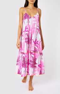2024 New Collection for Women Solid Print V-Neck Sleeveless Summer Vacation <b>Traveling</b> <b>Dress</b> - Product Image 2