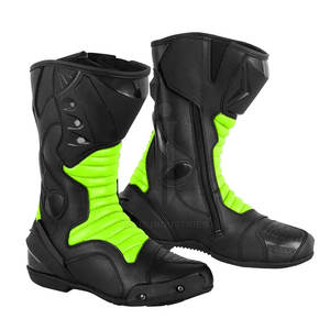 Nouveautés Chaussures de moto de haute qualité Offre Spéciale Service OEM Chaussures de moto en cuir à la mode - Product Image 1