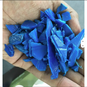 Lascas de Tambor de HDPE Reciclado, Color Azul, Residuos de Plástico de Polietileno de Alta Densidad - Product Image 1