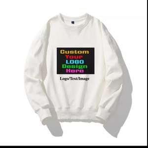 2022 OEM Sudadera de cuello redondo personalizada 100% algodón polar de cintura alta estilo informal de gran tamaño con Spandex logotipo personalizable - Product Image 4