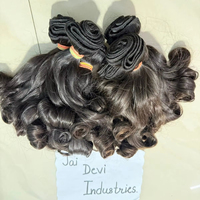 Extensions de cheveux humains brésiliens Remy 100% naturels, ondulés et volumineux, non traités, cheveux de temple vierges, tissage naturel, 8 pouces, vente en gros