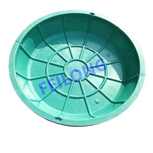 Copertura per tombini e telaio per ispezione quadrata pesante 70cm/27,55 pollici con rivestimento in prato invisibili per piantare prodotti stradali incassati - Product Image 2