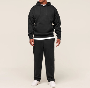 High Quality <b>Men</b> Oversized Hoodie Loose Fit 100% Cotton Thick Fleece Winter Warm Fashion Printed Embroidered Pocket <b>Pullover</b> - Product Image 4