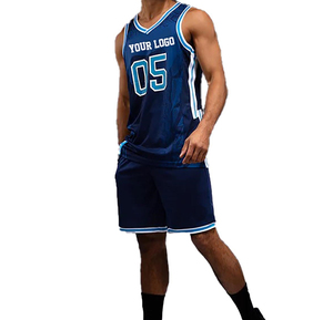 Nouveau pas cher prix hommes personnalisé basket-ball uniforme ensemble maillot et shorts avec nom de l'équipe et numéro basket-ball maillot - Product Image 3