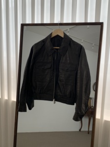 Da donna classica giacca nera in vera pelle Design elegante di alta qualità perfetto per il prodotto corea di abbigliamento quotidiano e formale