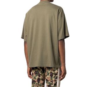 Personalizar impreso Droppe hombro camiseta para hombres 100% algodón Hip Hop ropa de hombre Gymwear culturismo ropa informal suelta - Product Image 3